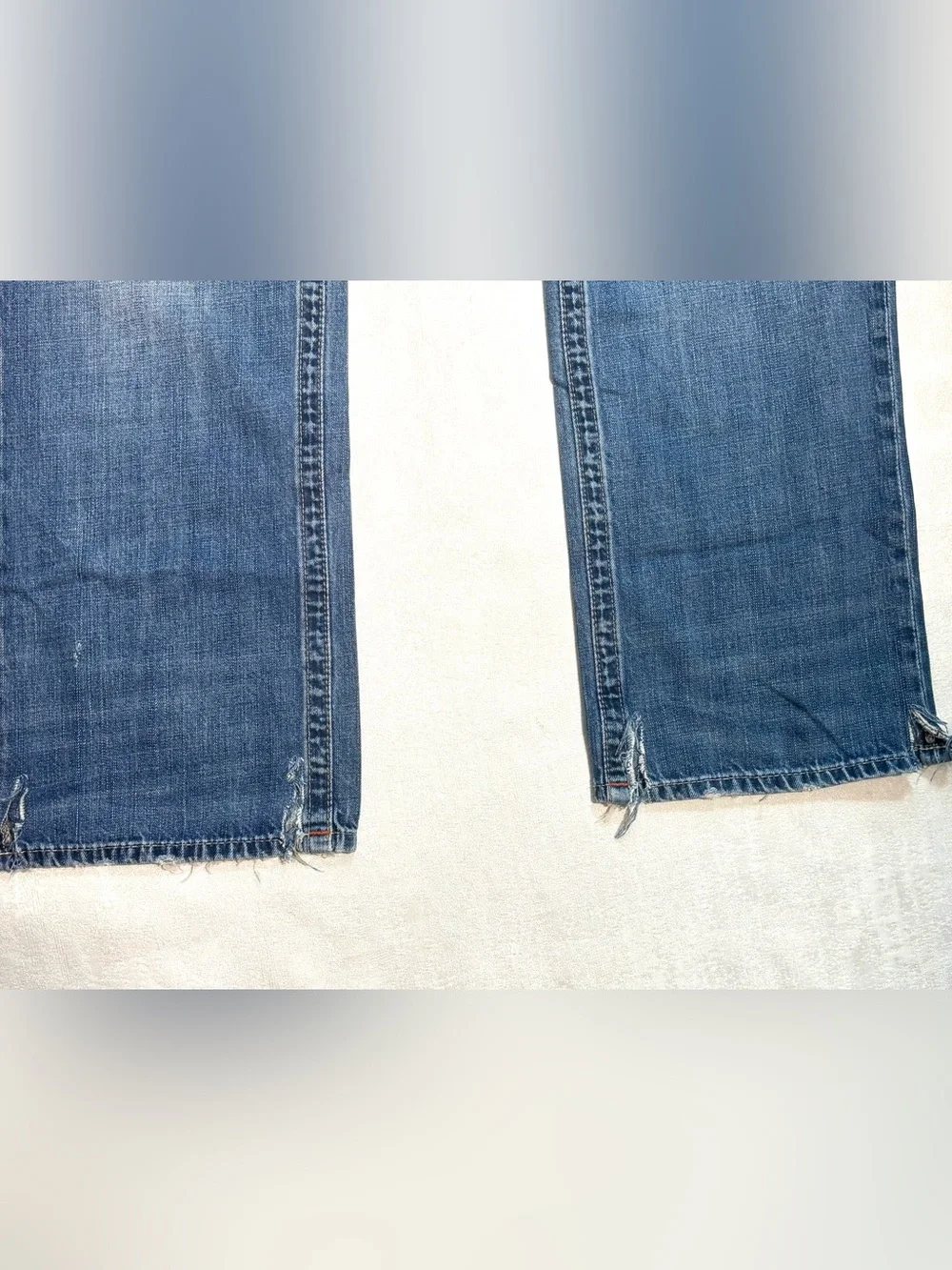 True Religion Rickie Straight Men's Light Blue Slim Straight Jeans Size 42
